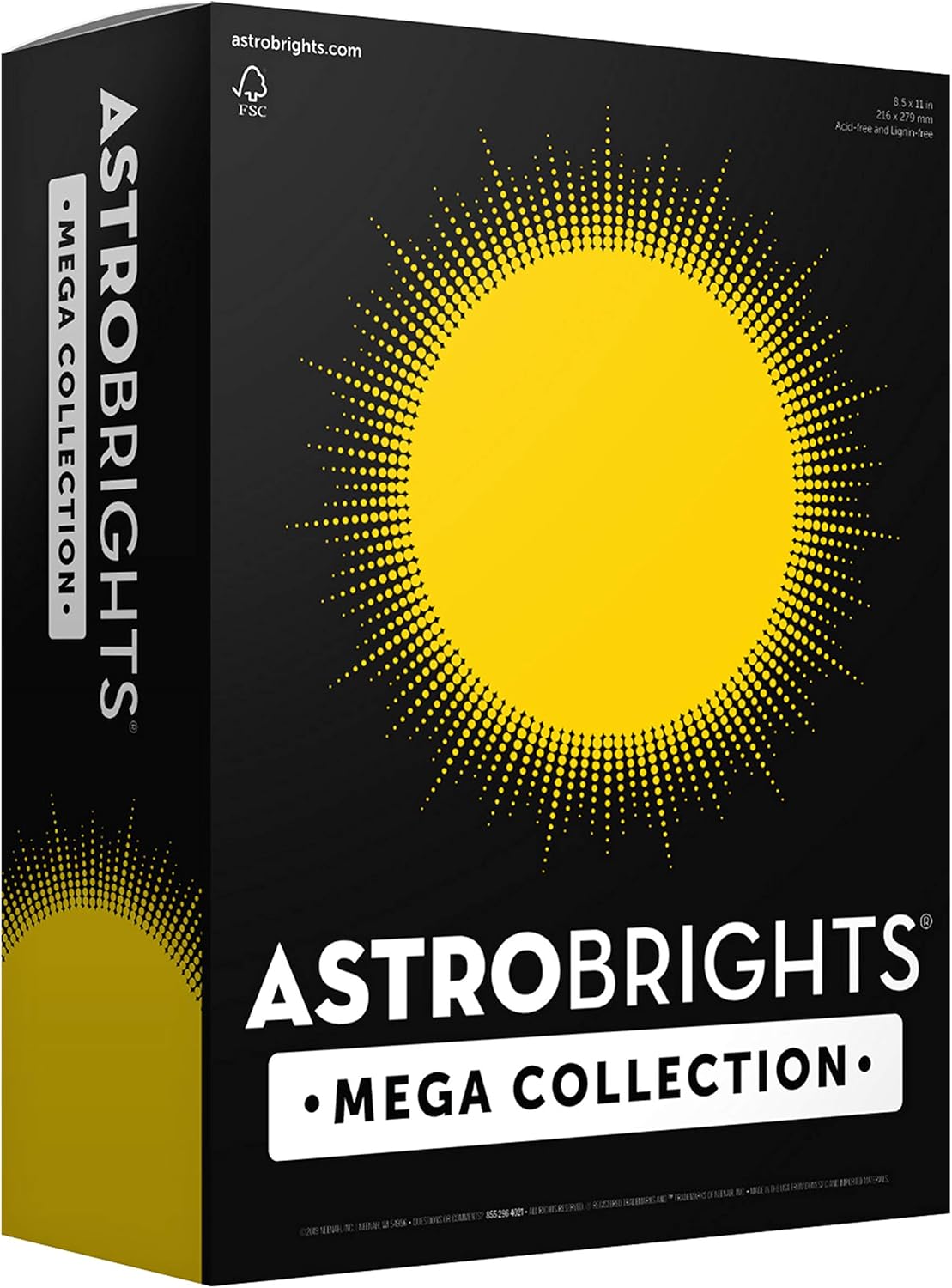 Astrobrights Bright Yellow Paper - Mega 625 Sheets!