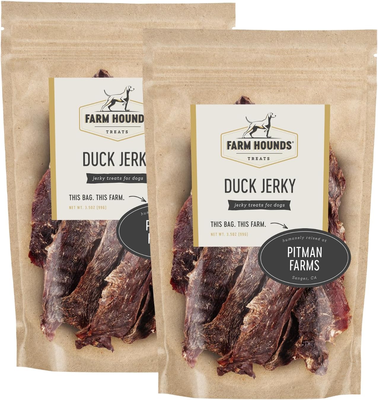 Premium Natural Duck Jerky for Dogs - Healthy Training Treats