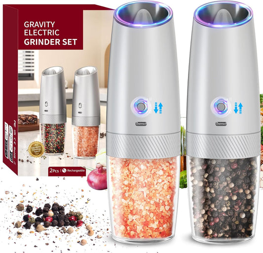CIRCLE JOY Gravity Electric Salt and Pepper Grinder Set Review