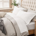 PURE ERA Jersey Knit 4pc Bed Sheet Set Full - Super Soft TShirt Cotton