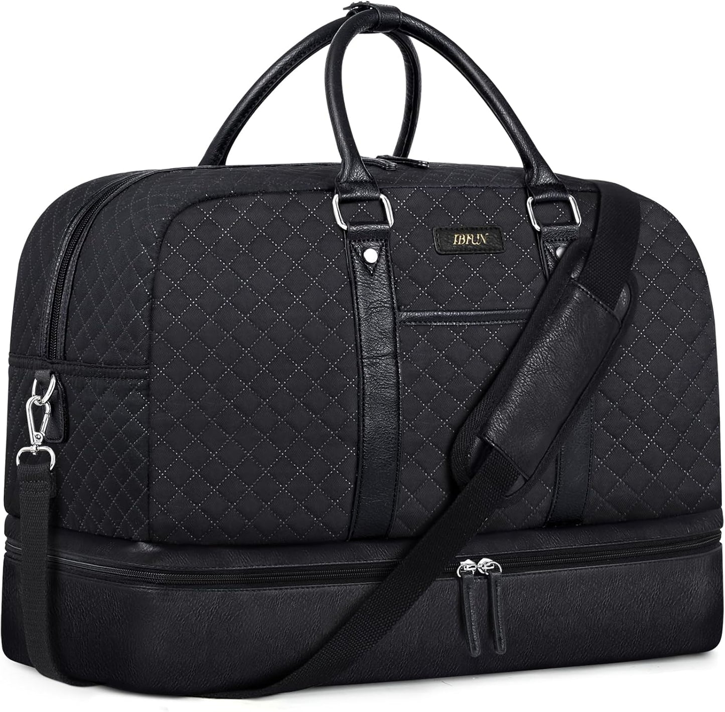 IBFUN Weekender Bags for Women: Large Canvas Travel Duffel