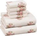 RUVANTI Flannel Sheets King Size 6 Pcs - Extra Soft Cotton Set