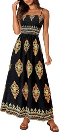 Summer Dress for Women Floral Sundress Spaghetti Strap - Flowy Maxi 20
