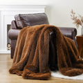 Luxury Fluffy Faux Fur Throw Blanket for Cozy Elegance
