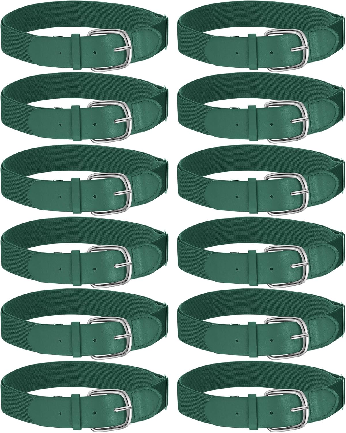 Hercicy 12 Pcs Baseball Belts for Adults and Youth Adjustable