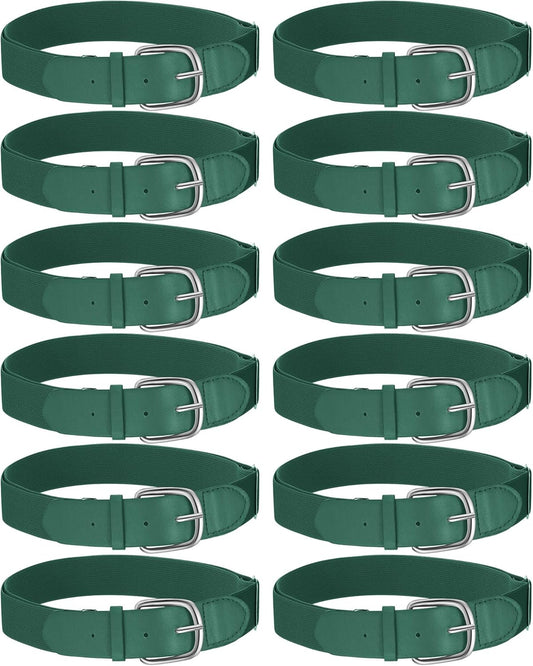 Hercicy 12 Pcs Baseball Belts for Adults and Youth Adjustable