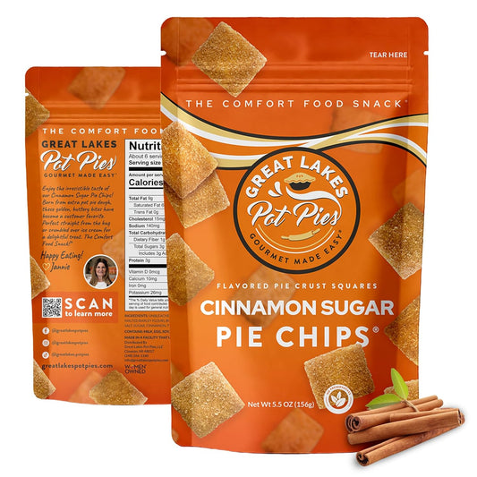 Crunchy Cinnamon Sugar Pie Chips - Buttery Snack Delight