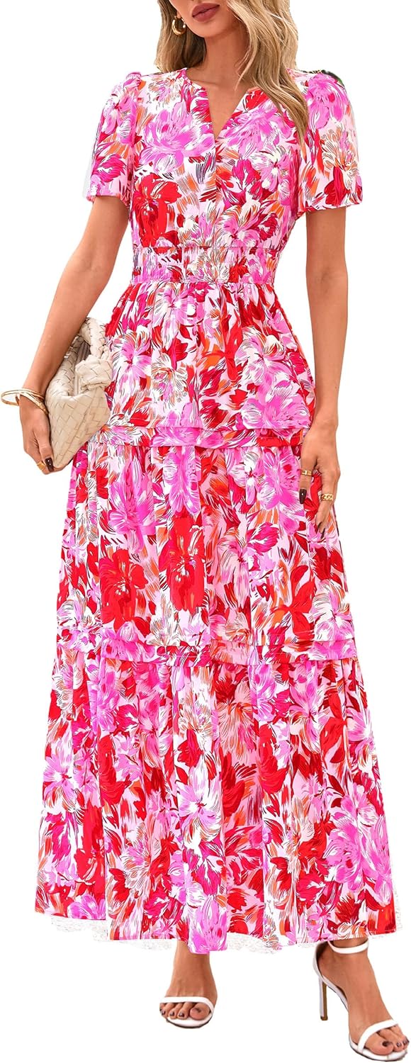Boho Maxi Dresses for Women - PRETTYGARDEN Summer Style