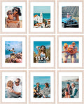 11x14 Picture Frames Set of 9 - Rustic Pink Frames for 8x10 or 11x14