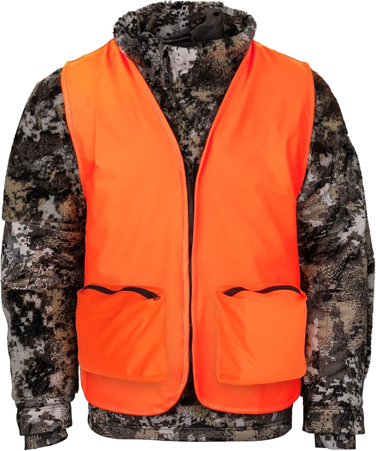 Klarny Outdoors Orange Hunting Vest - High Visibility & Waterproof