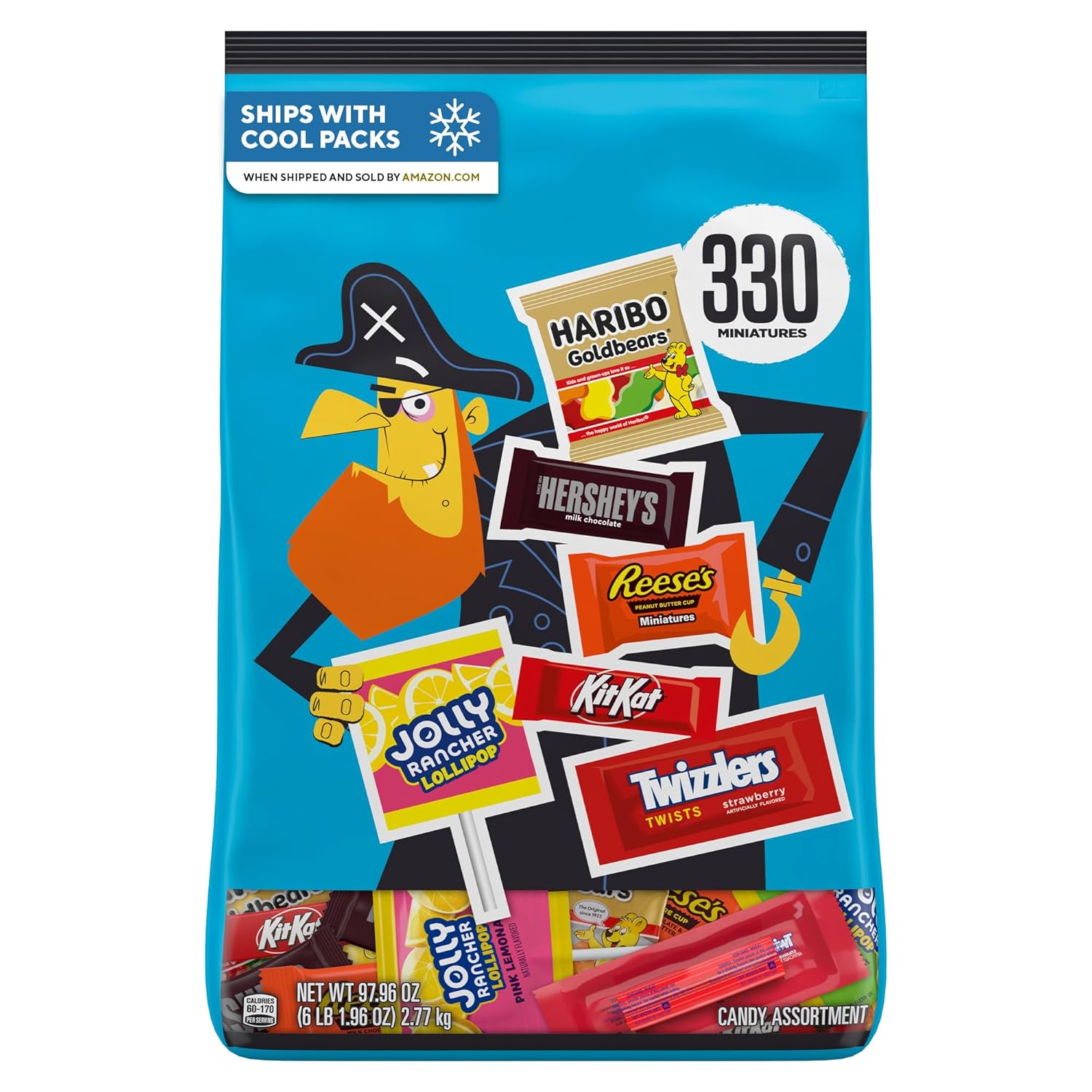 Hershey Miniatures Assorted Flavored Halloween Candy Bulk Bag