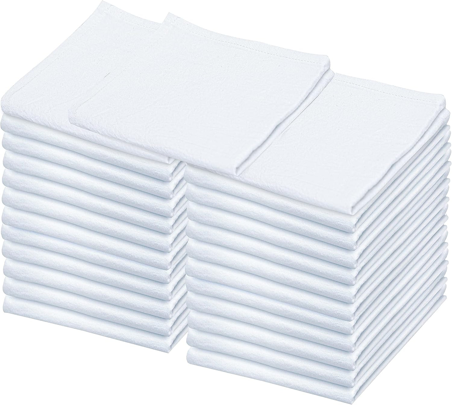 Flour Sack Towels 24 Pack Cotton Kitchen Dish Towels for Crafts