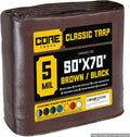 Core Tarps Classic 5 Mil Tarp Cover 50 x 70 - Durable Waterproof