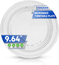 Bagean 9.6 Inch Microwave Glass Plate - Rotating Dish for Improved Cooking