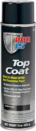 POR-15 Top Coat Spray Paint - Long-Term Gloss Protection