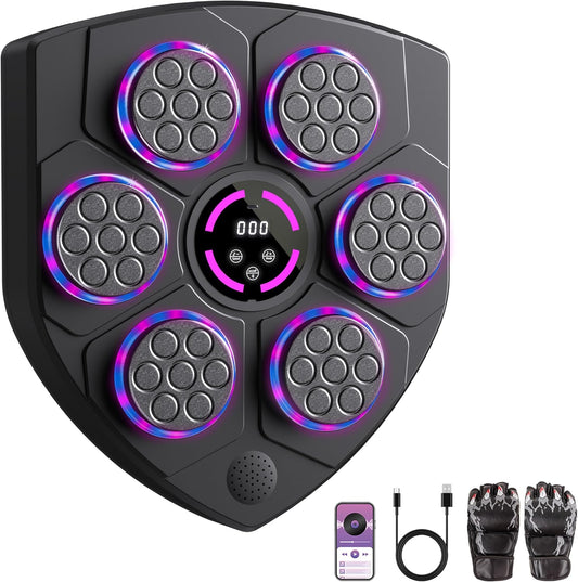 2025 Music Boxing Machine with Gloves for Fun Fitness Training