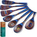 Kitchen Pakkawood Wooden Spoons Set for Cooking with Spatula