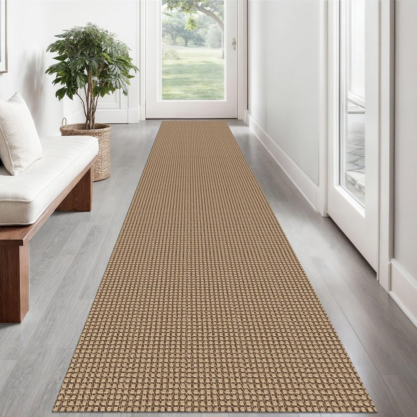 Braided Runner Rug 2x12 Ft Washable Non Slip Kitchen Rug
