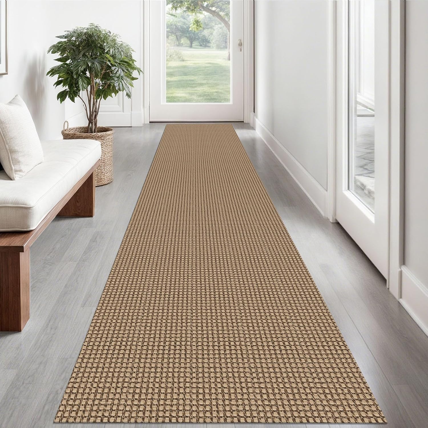 Braided Runner Rug 2x12 Ft Washable Non Slip Kitchen Rug