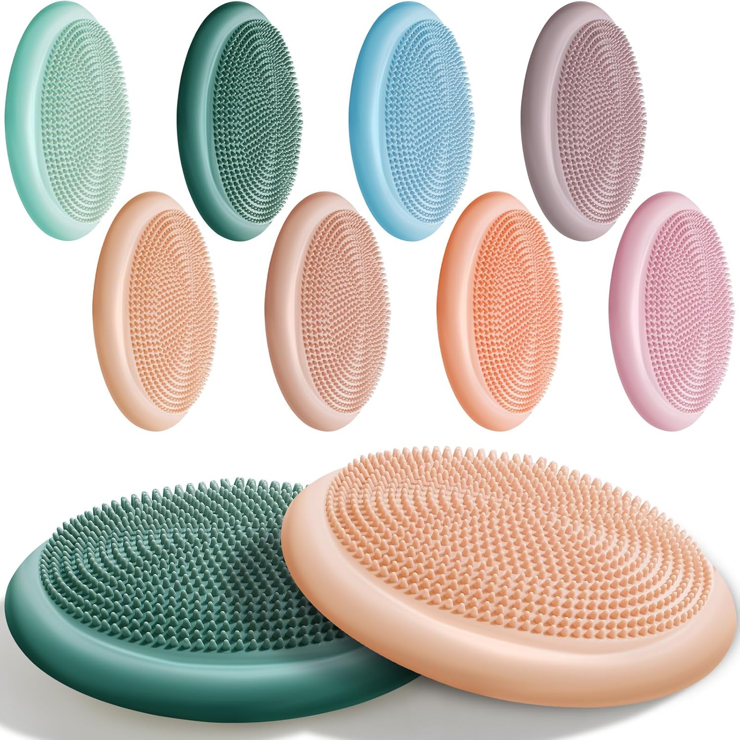 Wiggle Seat for Sensory Kids - 8 Pcs Balance Disc Set