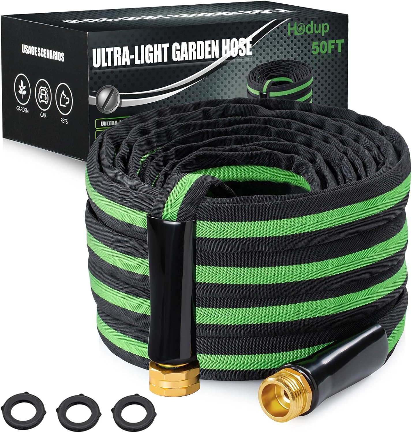 50FT Lightweight Super Flexible Garden Hose for Easy Storage