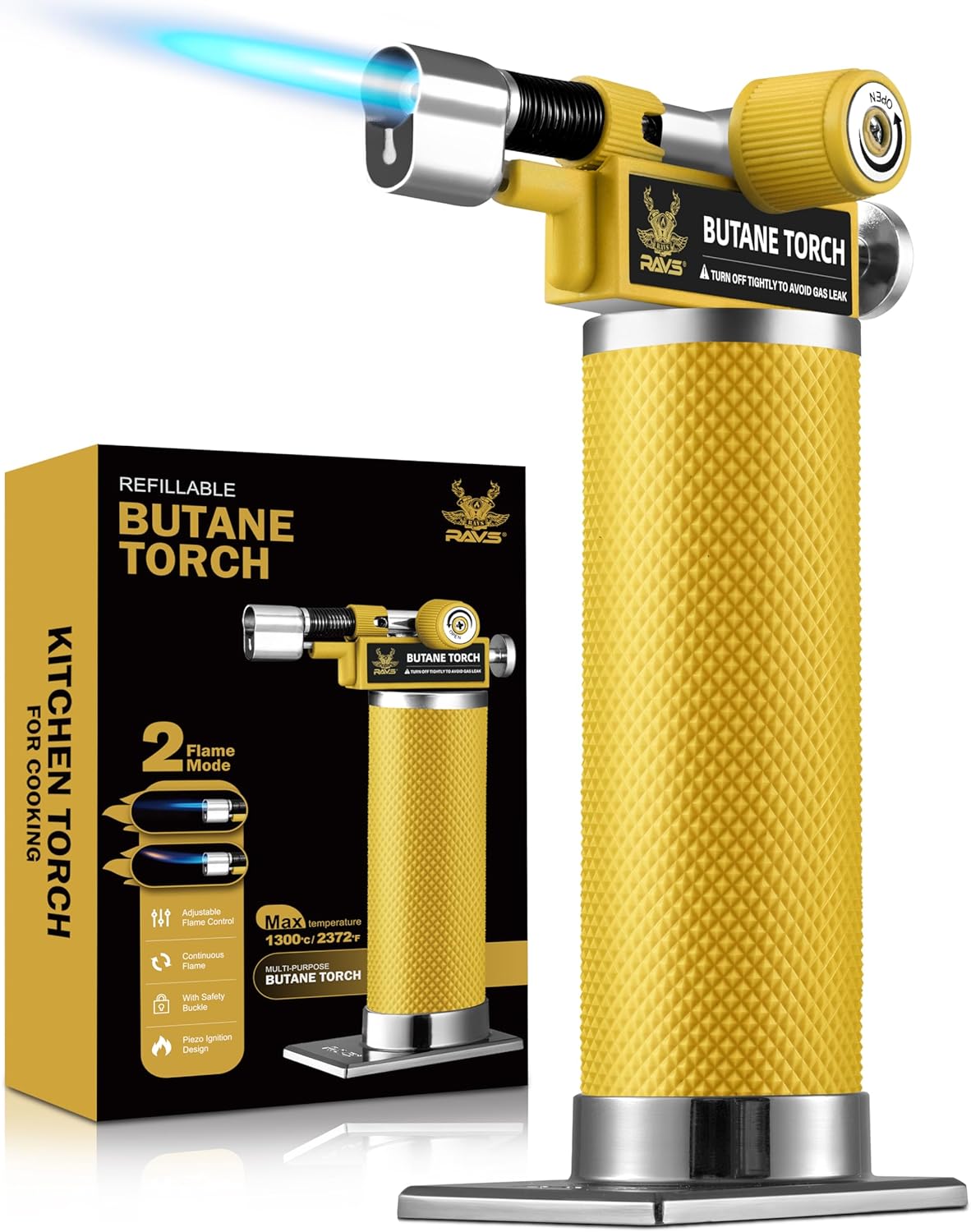 RAVS 2 Flame Mode Butane Torch Lighter for Versatile Use