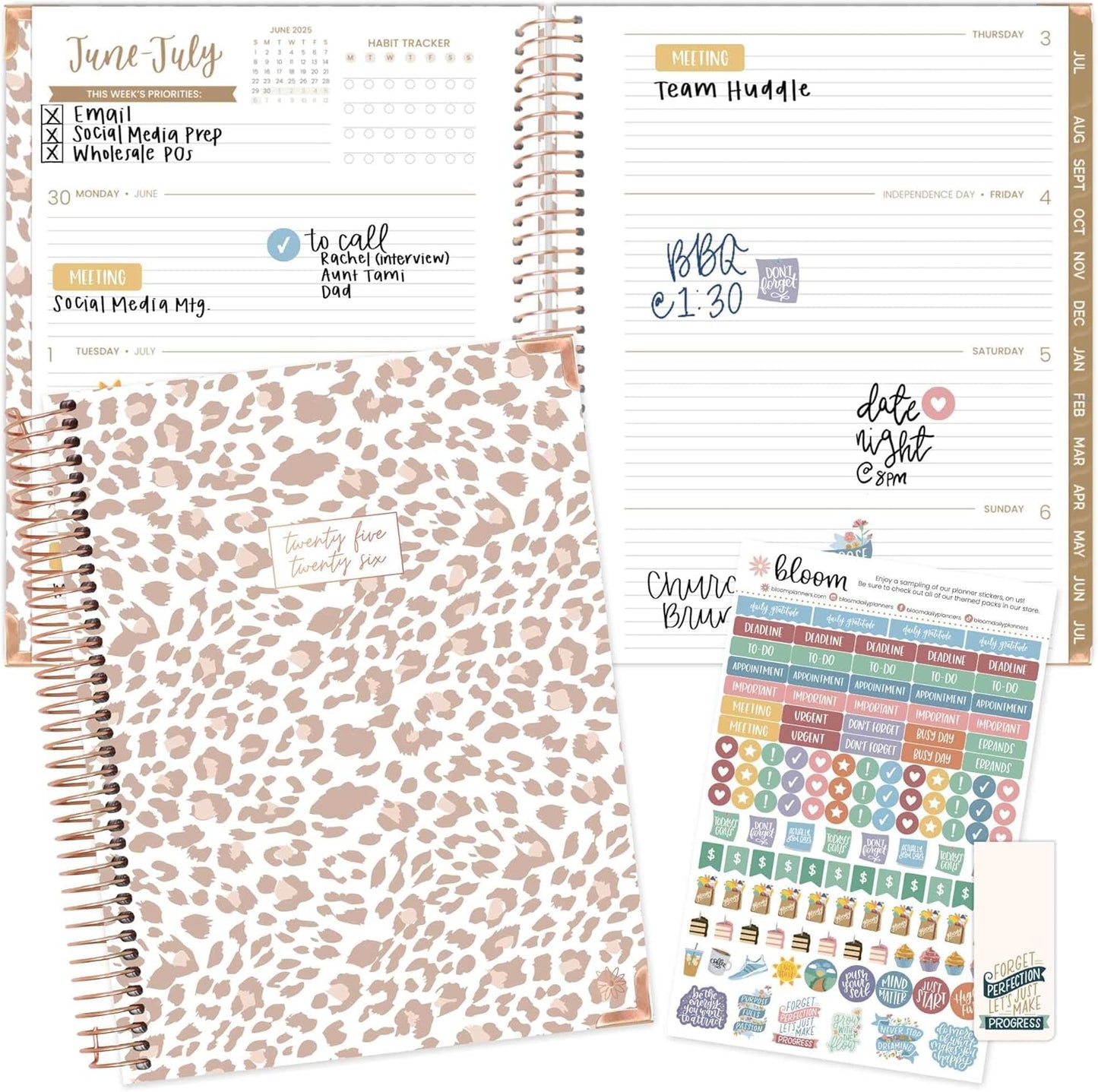 bloom daily planners HARDCOVER Planner 2025-2026 for Goals