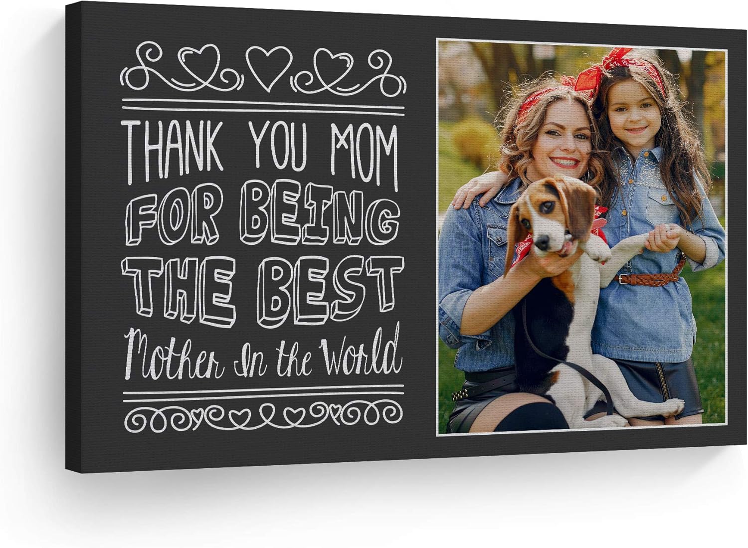 Custom Photo Print Canvas for Moms - Perfect Personalized Gift