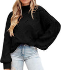 Women's Fall Oversized Pullover Sweater - Cozy Chunky Cable Knit