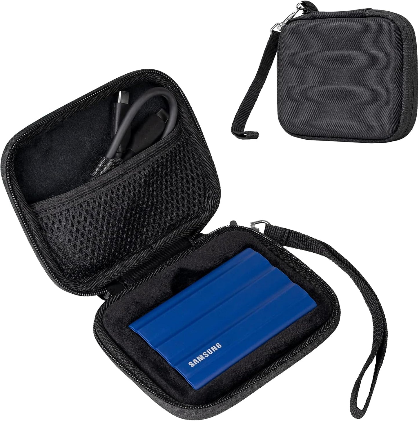 Shockproof ProCase for Samsung T7 SSD + Cable Ties