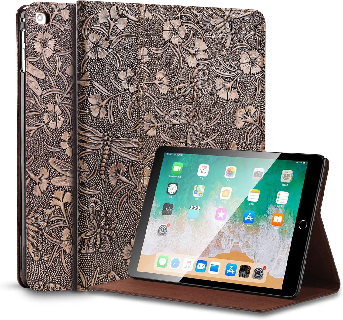 Genuine Leather iPad Case for 9.7 Inch iPad 5th/6th Gen & Air