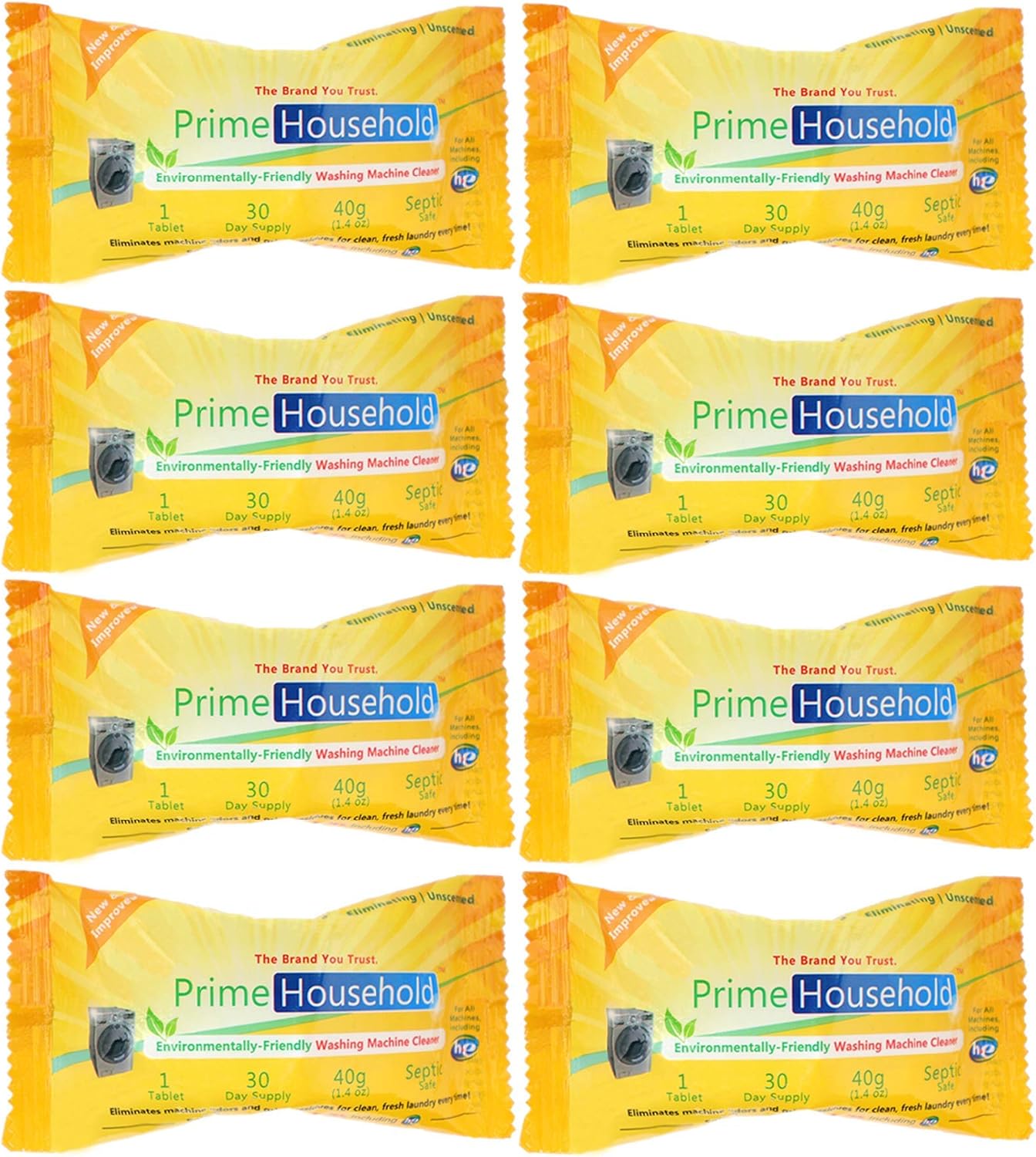 Sparkling Clean & Green: 8 XL Eco Tablets by PrimeHousehold
