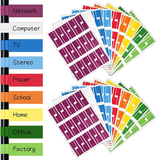 540 Pcs Self Adhesive Cable Labels - Organize with Ease!