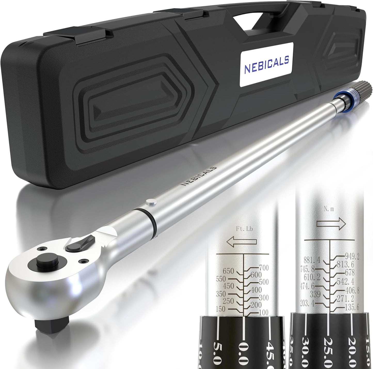 3/4 Inch Drive Torque Wrench for Heavy-Duty Applications