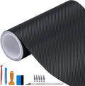 LZLRUN 3D Black Carbon Fiber Vinyl Wrap Roll Review