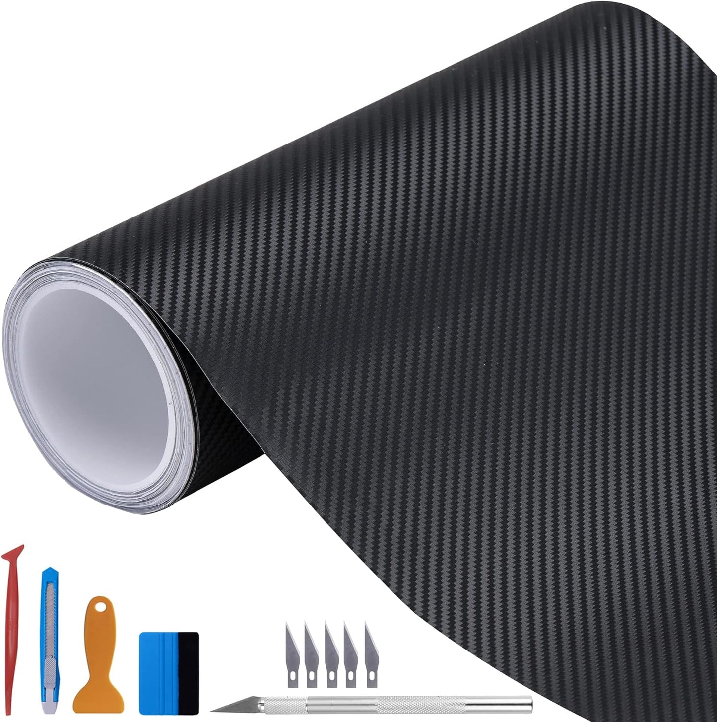 LZLRUN 3D Black Carbon Fiber Vinyl Wrap Roll Review
