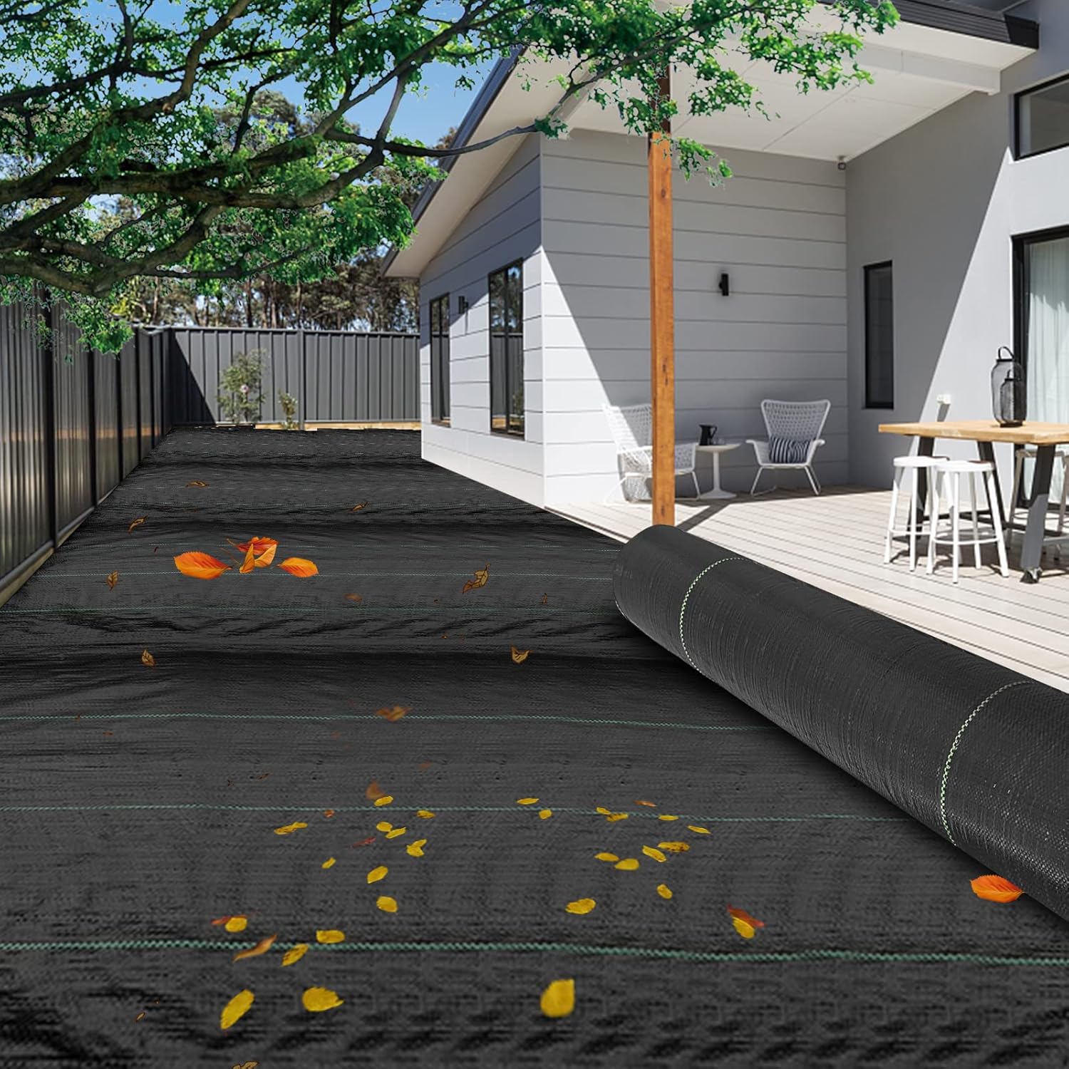 4FTx300FT Heavy Duty Weed Barrier Landscape Fabric for Gardens