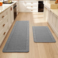 Kitchen Mats for Floor 17in x30in + 17in x59in Runner - Soft Non Slip