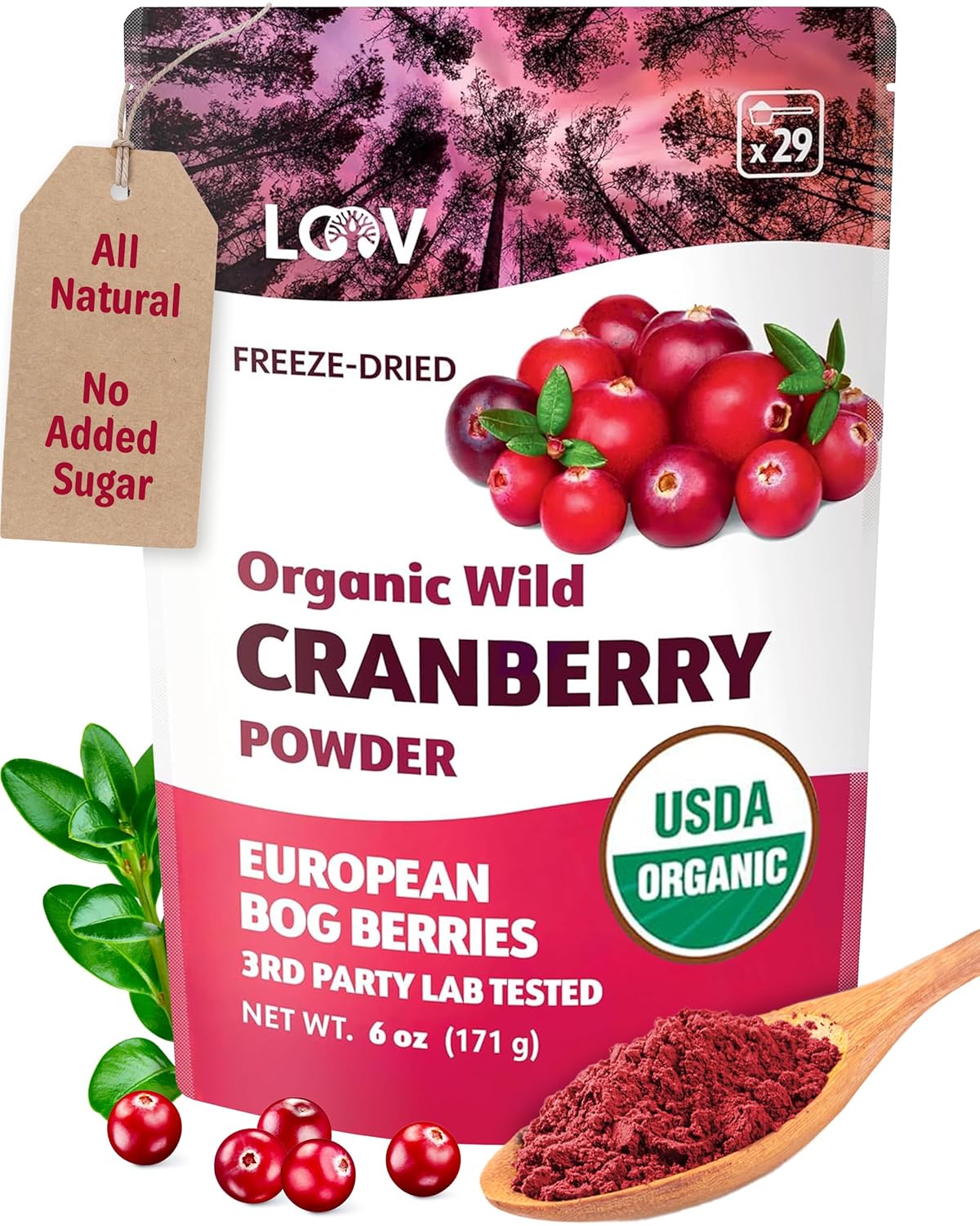 Organic Freeze-Dried Cranberry Powder for Healthy Living
