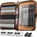 Nicpro 45PCS Metal Mechanical Pencil Set in Leather Case - Artist