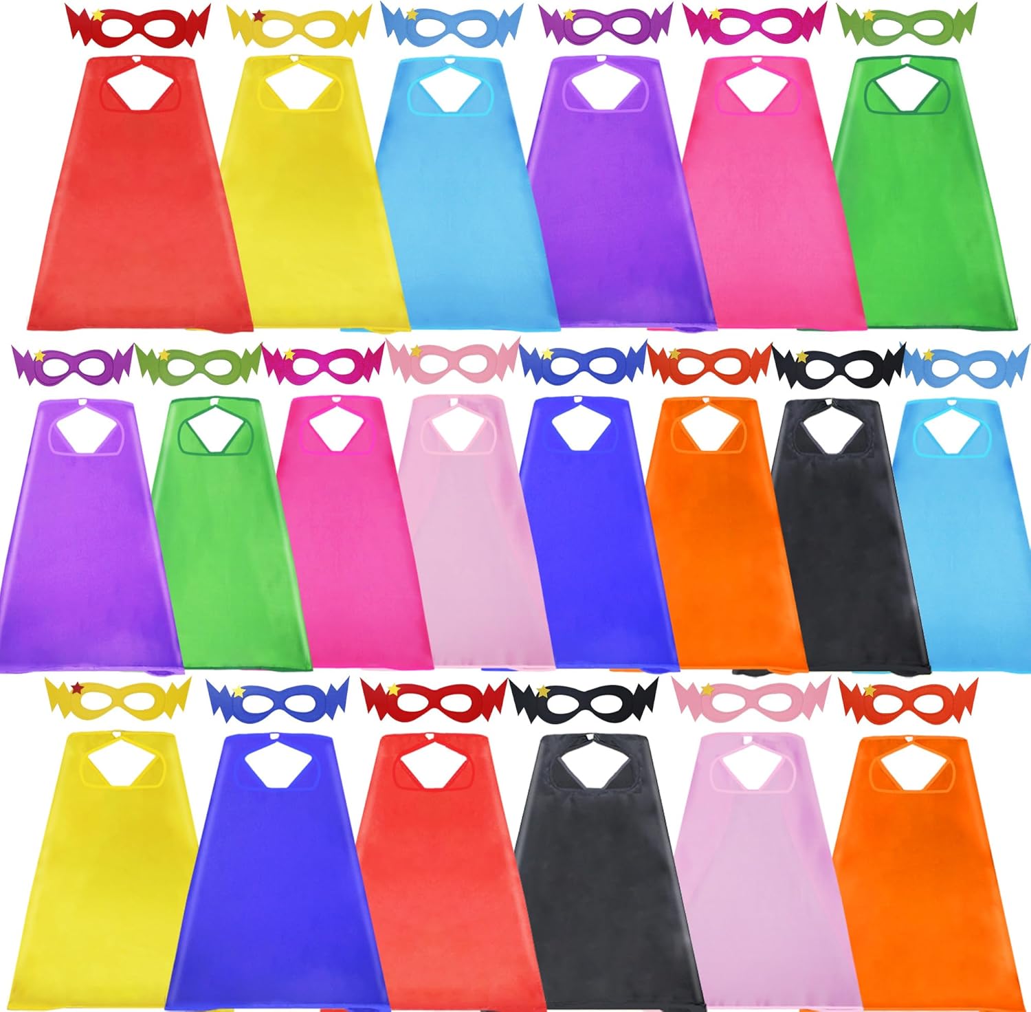 D.Q.Z Superhero Capes for Kids - 20 Sets of Fun Costumes
