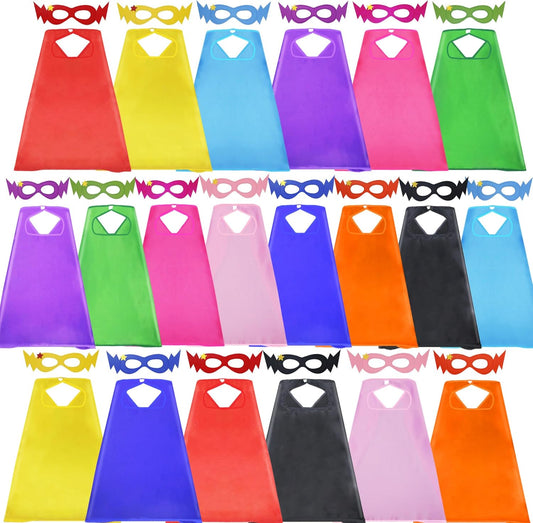 D.Q.Z Superhero Capes for Kids - 20 Sets of Fun Costumes