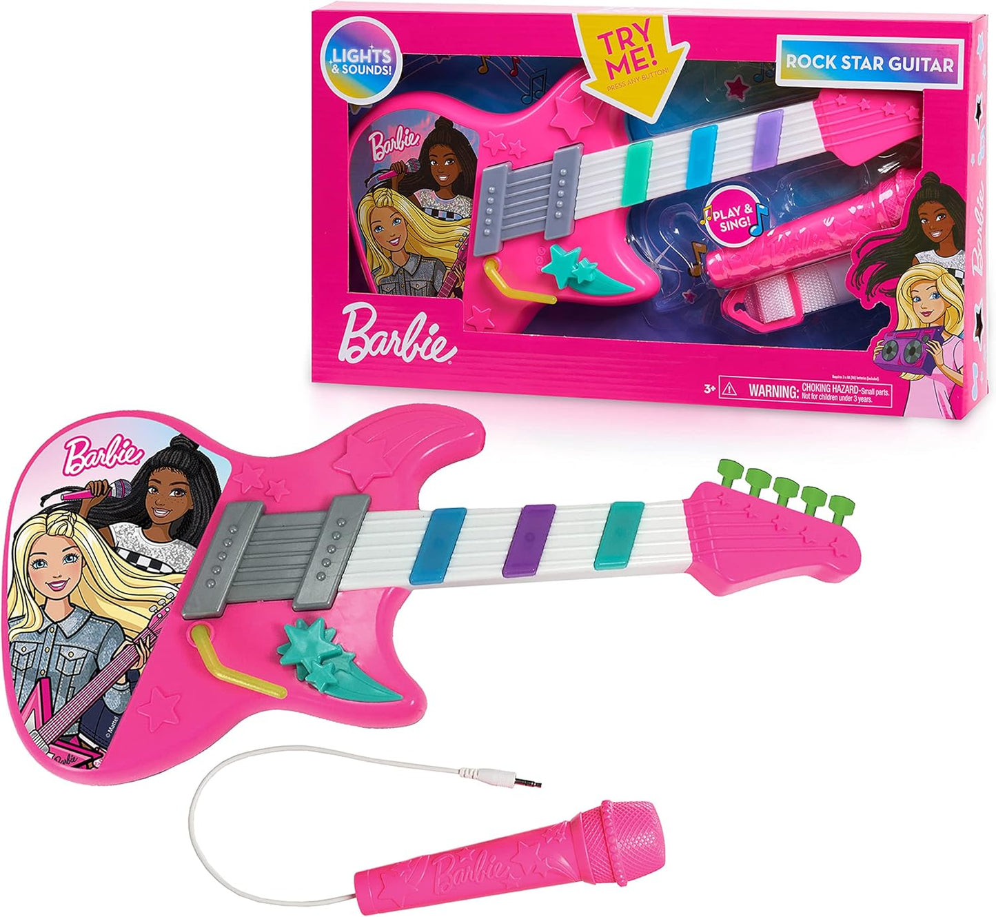 Barbie Rock Star Guitar: Lights, Sounds, Microphone