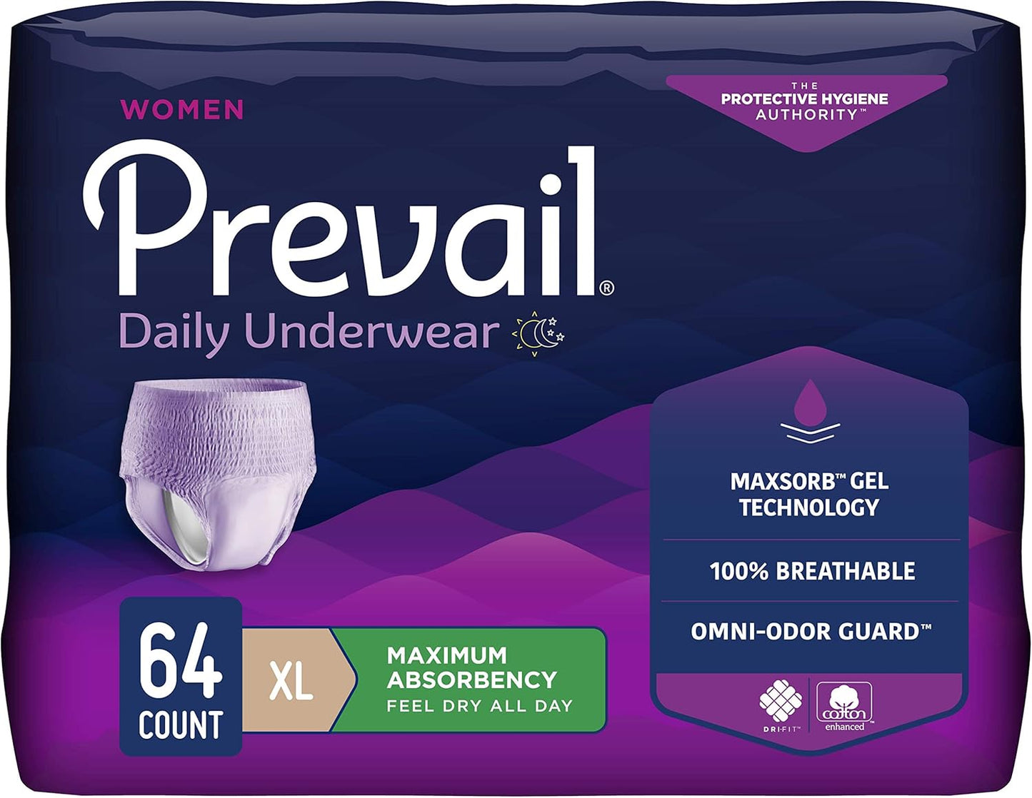 Prevail X-Large Pull-Up | Maximum Absorbency | 64 Count
