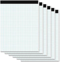 Graph Paper Pads 8.5 x 11 6-Pack - 4x4 Blue Quad, Perforated