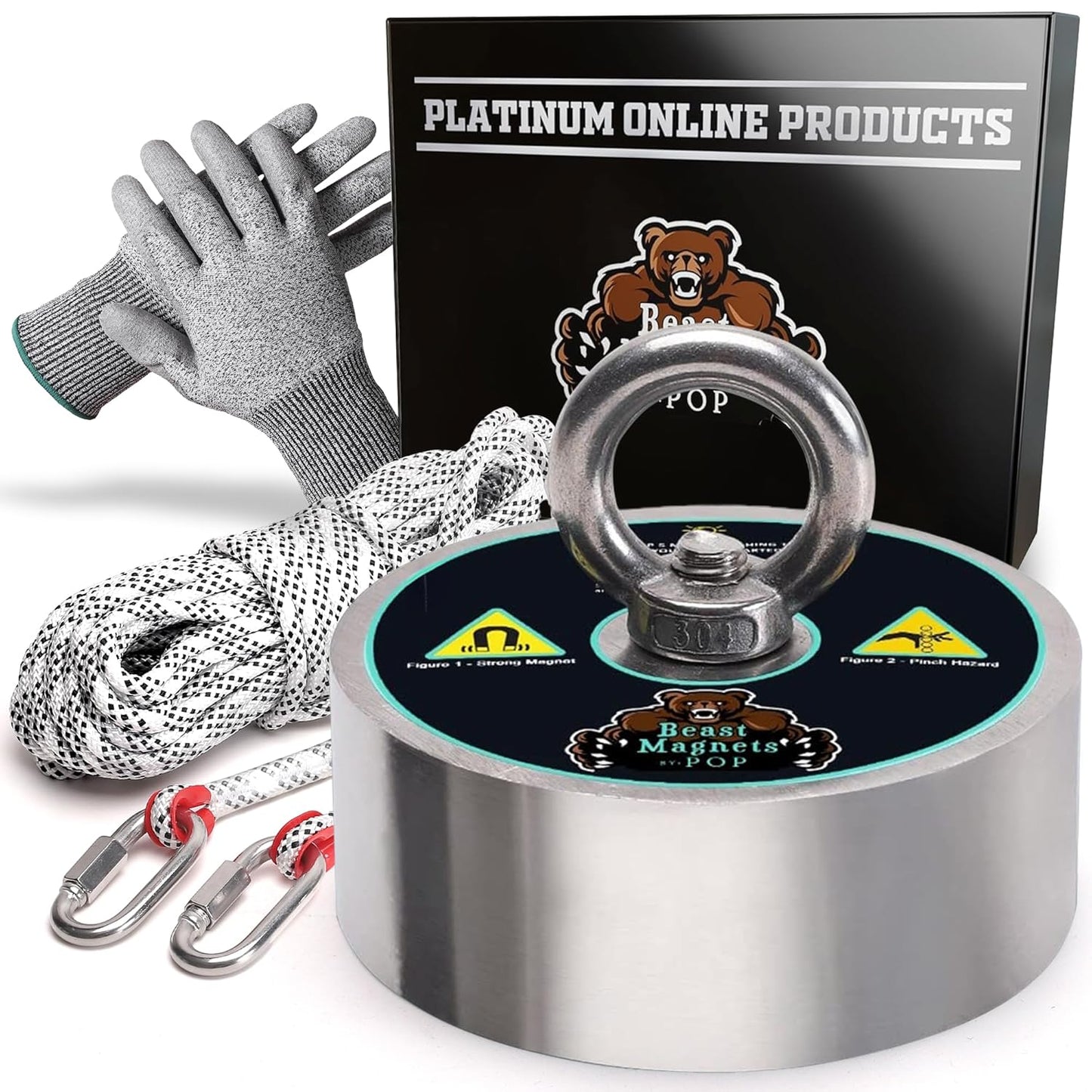 3600LB Complete 360 Degree Magnet Fishing Kit for Enthusiasts
