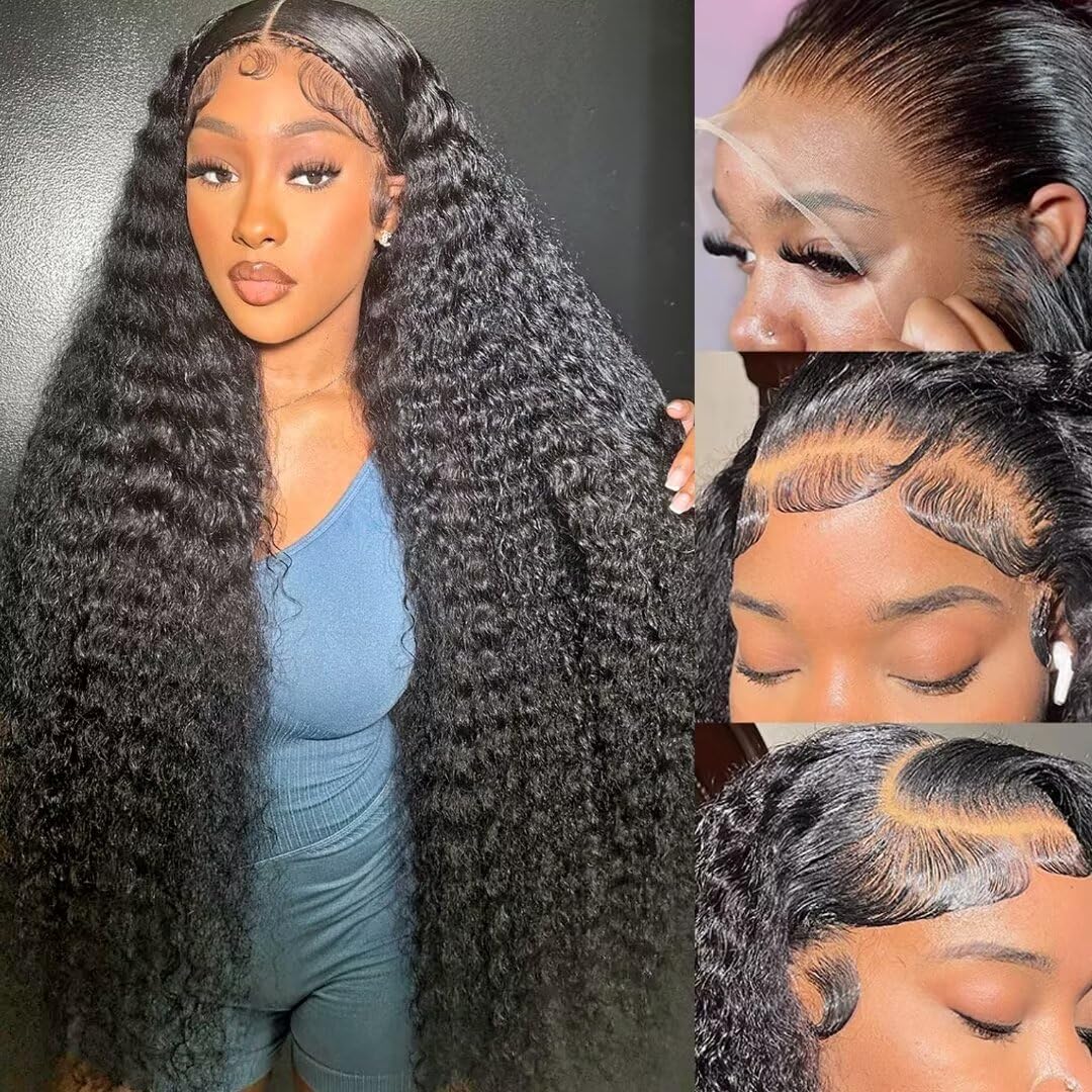 210% Density Curly Lace Front Wig for Black Women - 22 in
