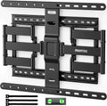 monTEK Ultra Slim TV Wall Mount | Full Motion Dual Swivel | Low Profile 1.1 Thin | Holds 132lbs
