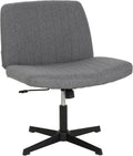 Criss Cross Armless Office Chair Adjustable Swivel Ergonomic - Wide