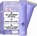 HAPPY CURVES Smoothie 2.0 Bikini Trimmer - Quiet Waterproof Groomer